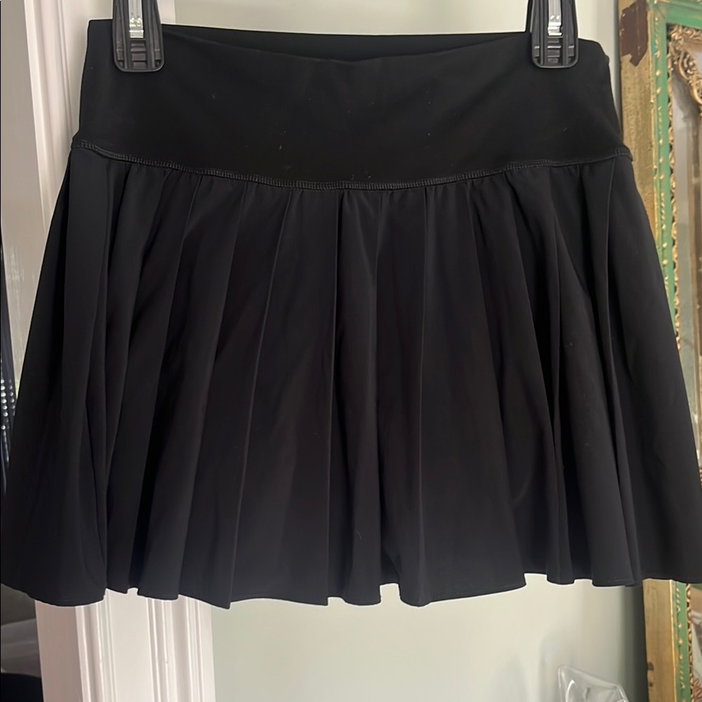 Aerie Black Pleated workout Mini Skirt
